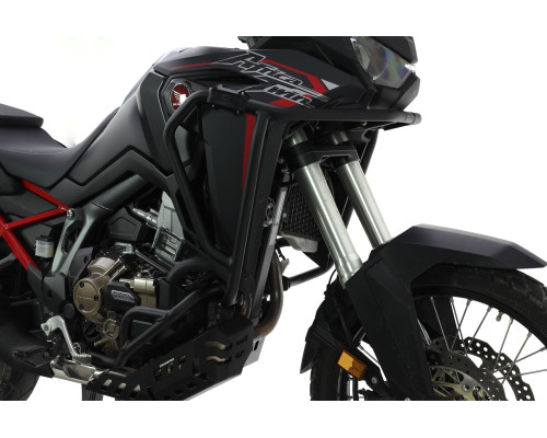 Алюмінієвий нижній обвіс crosspro + верхній захист двигуна та радіатора HONDA crf 1100l africa twin '20-'22, колір матовий чорний