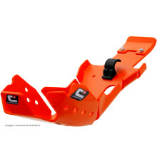 Захисний кожух двигуна та тяги crosspro (pro-link) в dtc hard enduro підходить для: ktm sx-f / xc-f 250/300 '23-, husqvarna fc 250 / 350 '23-, колір помаранчевий