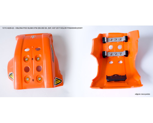Cycra повна броня накладки на двигун ktm sxf/sx-f/xcf/xc-f/xc-f/exc/exc-f 250-350 '16-'18 колір помаранчевий