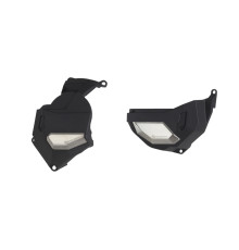 Polispor street kit кришка генератора (кришка) та кришка зчеплення HONDA africa twin crf 1100 l dct '20-22' колір чорний (8486500001+8486400001)