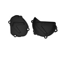 Комплект кришок генератора та зчеплення polisport YAMAHA yz 125 '08-'25 (8464400001+8463600001) колір чорний