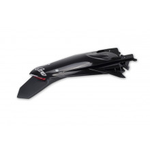 Заднє крило UFO ktm exc 125 '20-'21, exc/excf(exc-f) 150/250/300/350/450/500 '20-2023 колір чорний (enduro зі світлодіодним підсвічуванням)