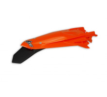 Заднє крило UFO ktm exc 125 '20-'21, exc/excf(exc-f) 150/250/300/350/450/500 '20-2023 колір помаранчевий (enduro зі світлодіодним підсвічуванням)