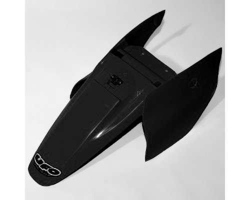 Заднє крило UFO ktm sx 65 '02-'08 з задніми боковинами чорного кольору