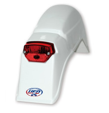 Заднє крило UFO vintage ktm gs '80-'83, біле (з лампою) (oldtimer)