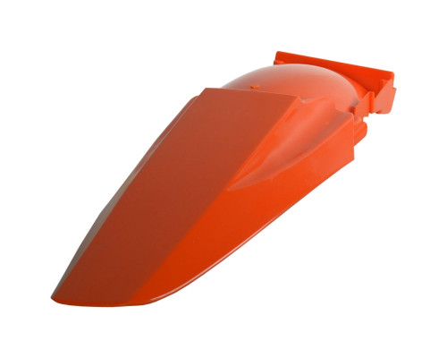 Бризговик задній polisport (без бокових панелей) ktm sx 125/250 98-02, exc 125/250/300 98-03 колір помаранчевий