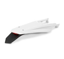 UFO 2024/11 заднє крило ktm exc 150 / 250 / 300 tbi '24-'25, exc-f 250 / 350 / 450 / 500 '24-'25 колір білий (зі світлодіодним ліхтарем)