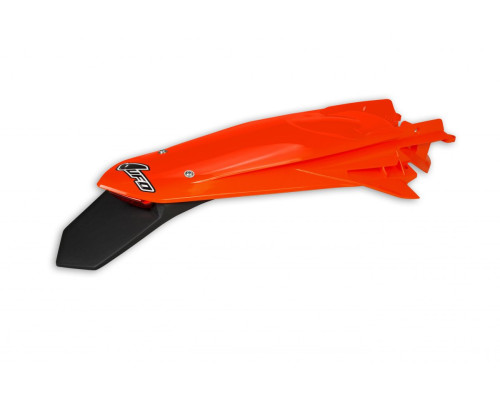 Заднє крило UFO ktm exc 125 '20-'21, exc/excf(exc-f) 150/250/300/350/450/500 '20-2023 колір fluoресцентний помаранчевий (enduro зі світлодіодним підсвічуванням)