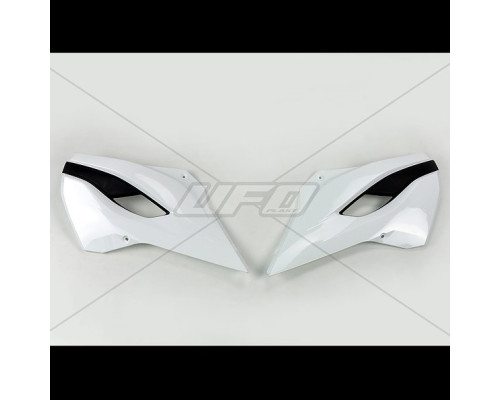 Ковпачки радіатора UFO husqvarna te/fe/tc/fc 125/250/300/350/450/501 '14-'15, te/fe '15 колір білий/чорний