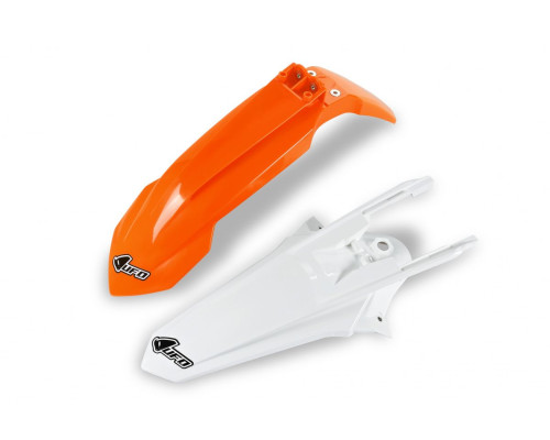Комплект крил UFO ktm sx 85 '18-2023 колір oem (передні помаранчеві, задні білі) (kt04083127, kt04084042) (kt04083127, kt04084042)
