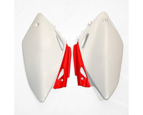 Задні боковини UFO HONDA crf 450r '07-'08 колір oem (білий/червоний)