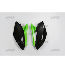 Задні бокові панелі UFO kawasaki kxf 250 '09-'12 колір oem (чорний/зелений)