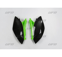 Задні бокові панелі UFO kawasaki kxf 250 '09-'12 колір oem (чорний/зелений)