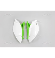 UFO задні бокові панелі kawasaki kxf 450 '09-'11 колір oem (білий/зелений)