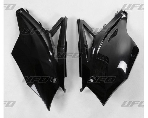 Задні бокові панелі UFO kawasaki kxf 450 '16-'17, колір чорний