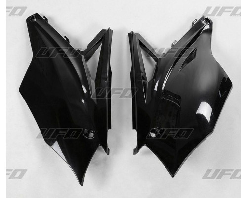 Задні бокові панелі UFO kawasaki kxf 450 '16-'17, колір чорний