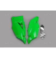 Задні бокові панелі  UFO kawasaki kxf 450 '19-'23 , kxf 250 '21-'24 колір fluoресцентний зелений