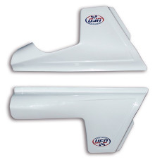 Задні боковини UFO ktm 125/250/350/390/420/495 '81-'82 колір білий