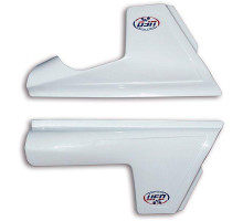 Задні боковини UFO ktm 125/250/350/390/420/495 '81-'82 колір білий