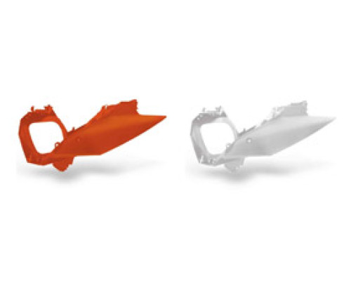 Задні бокові панелі UFO ktm sx/sxf '11-'15, exc '12-'15 білі (з коробкою повітряного фільтра)