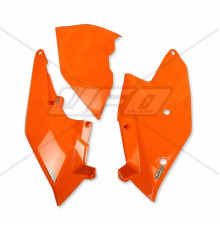 Задні бокові панелі UFO ktm sx/sxf '16-'18, exc/excf '17-'19 з кришкою повітряного фільтра оранжевого кольору