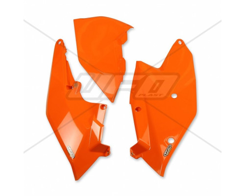 Задні бокові панелі UFO ktm sx/sxf '16-'18, exc/excf '17-'19 з кришкою повітряного фільтра оранжевого кольору