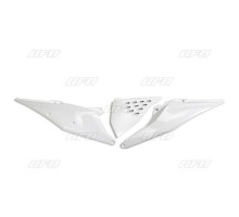 Задні бокові панелі UFO ktm sx/sxf(sx-f) 125/150/250/350/450 '19-'22, exc 125 '20-'21, exc/excf(exc-f) 150/250/300/350/450/500 '20-2023 з кришкою повітряного фільтра та вентиляційними отворами білий