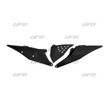 Задні бокові панелі UFO ktm sx/sxf(sx-f) 125/150/250/350/450 '19-'22, exc 125 '20-'21, exc/excf(exc-f) 150/250/300/350/450/500 '20-2023 з кришкою повітряного фільтра та вентиляційними отворами чорний