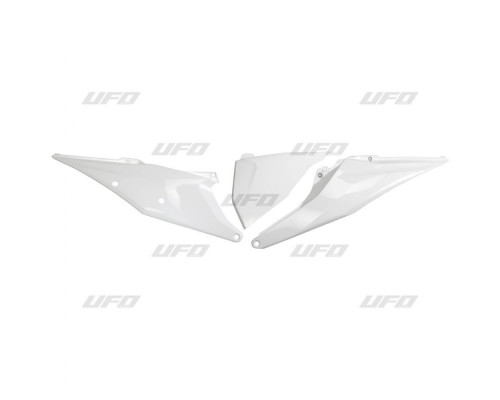 Задні бокові панелі UFO ktm sx/sxf(sx-f) 125/150/250/350/450 '19-'22, exc 125 '20-'21, exc/excf(exc-f) 150/250/300/350/450/500 '20-2023 з кришкою повітряного фільтра білий