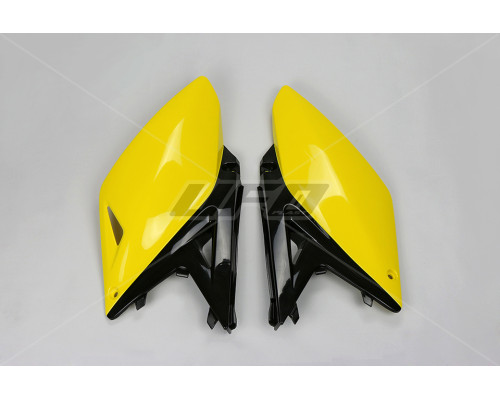 Задні бризговики UFO suzuki rmz 250 '10-'18 жовтий/чорний (oem для vintage '14-'16)
