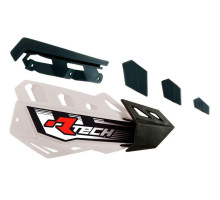 Racetech (rtech) запасні пластикові накладки на поручні (хендбар) flx / alu / atv колір білий