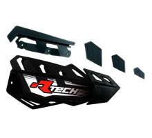 Racetech (rtech) запасні пластикові накладки на поручні (хендбар) flx / alu / atv колір чорний