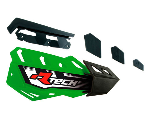 Racetech (rtech) замінні пластикові накладки на поручні (хендбар) flx / alu / atv колір зелений