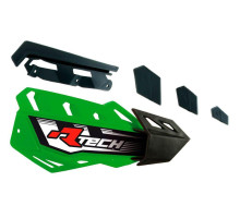 Racetech (rtech) замінні пластикові накладки на поручні (хендбар) flx / alu / atv колір зелений