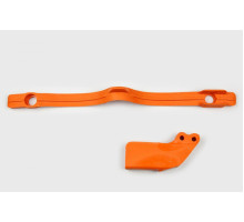 Комплект UFO каретка + направляюча ланцюг ktm sx/exc 125/200/250/300, exc-f 450 '97-07, sx-f 250 '05-06, sx 400 '00-02, sx 450 '03-06, sx 520 '02, колір помаранчевий