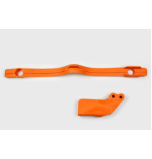 Комплект UFO каретка + направляюча ланцюг ktm sx/exc 125/200/250/300, exc-f 450 '97-07, sx-f 250 '05-06, sx 400 '00-02, sx 450 '03-06, sx 520 '02, колір помаранчевий