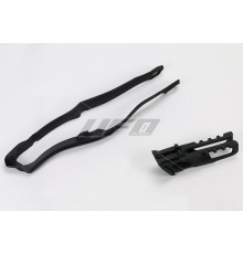 Повзунок UFO комплект (ho04663001) + направляюча ланцюг (ho04662001) HONDA crf 250 '04-'17, колір чорний