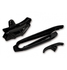 Комплект повзунок UFO (kt03069) + направляюча ланцюг (kt03068) ktm sx/sxf '97-'06, exc/exc-f '97-'07 колір чорний