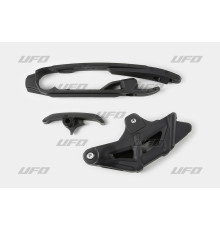 Комплект UFO слайдер (малий і великий) + направляюча ланцюг ktm sx/sxf '16-'21 (крім sx 250 '16) колір чорний