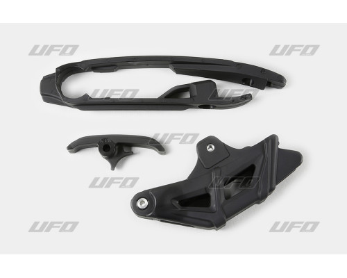 Комплект UFO слайдер (малий і великий) + направляюча ланцюг ktm sx/sxf '16-'21 (крім sx 250 '16) колір чорний