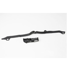 Комплект  UFO повзун + направляюча ланцюг HONDA crf 250r '10-13, crf 450r '09-12, колір чорний