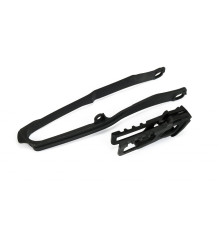 Комплект  UFO повзун + направляюча ланцюг HONDA crf 250r/rx '18-21, crf 450r/rx '17-18, колір чорний