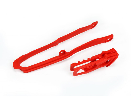 Комплект UFO повзун + направляюча ланцюг HONDA crf 250r/rx '18-21, crf 450r/rx '17-18, червоний