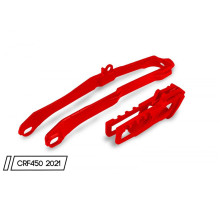 Комплект  UFO повзун + направляюча ланцюг HONDA crf 450r/rx '21, червоний