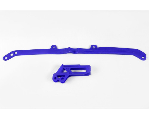 Комплект UFO повзун + направляюча ланцюг YAMAHA yz 125/250 '15-21, yzf/wrf 250/450 '07-08, колір синій