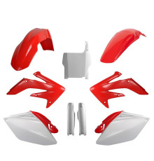 Polisport ПЛАСТИКОВИЙ НАБІР (повний комплект) HONDA crf 250r '06-'07 w zestawie tablica ПЕРЕДНІnia (8661900001) i os?ony amorЗАДНІaror?w (8351700001) колір czerwono білий oem