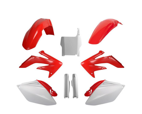 Polisport ПЛАСТИКОВИЙ НАБІР (повний комплект) HONDA crf 250r '06-'07 w zestawie tablica ПЕРЕДНІnia (8661900001) i os?ony amorЗАДНІaror?w (8351700001) колір czerwono білий oem