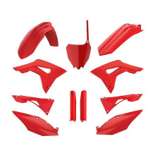 Повний комплект polisport HONDA crf 250r '18-'21; crf 450r '17-'20, включаючи передню панель (8667200001) та накладки на амортизатори (8351900003) червоний