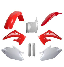 Polisport ПЛАСТИКОВИЙ НАБІР (повний комплект) HONDA crf 450r '02-'03 w zestawie tablica ПЕРЕДНІnia (8657000001) i os?ony amorЗАДНІaror?w (8394000001) колір czerwono білий oem