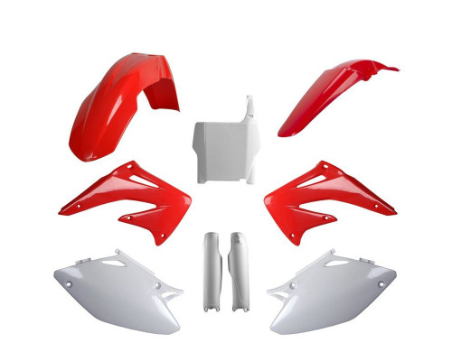 Polisport ПЛАСТИКОВИЙ НАБІР (повний комплект) HONDA crf 450r '04 w zestawie tablica ПЕРЕДНІnia (8661900001) i os?ony amorЗАДНІaror?w (8351700001) колір czerwono білий oem
